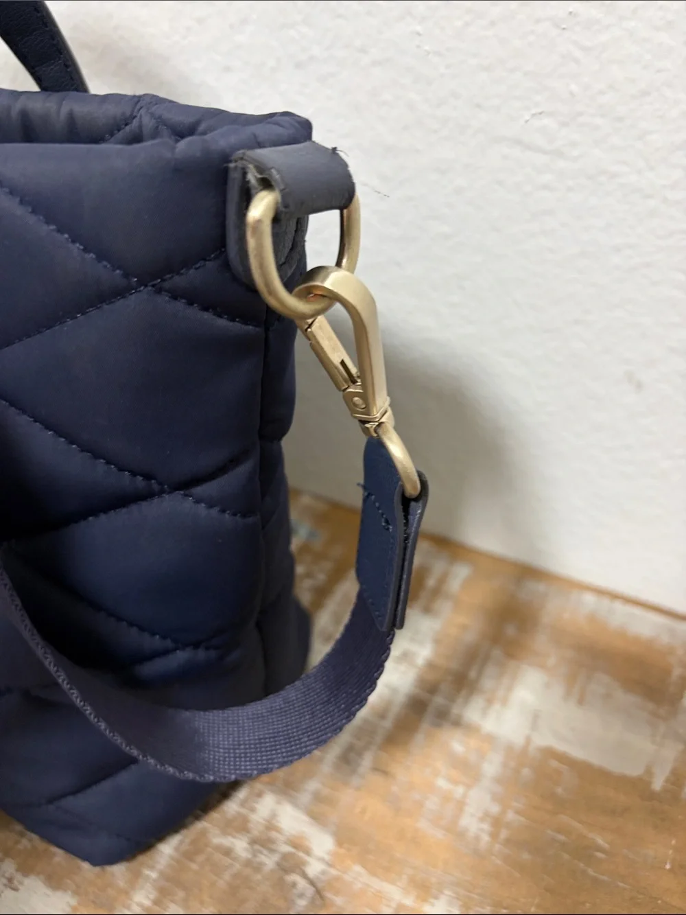 Radley London Navy Blue Quilted Handled Shoulder Crossbody Bag - EC